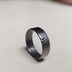Stainless Steel Damascus Ring